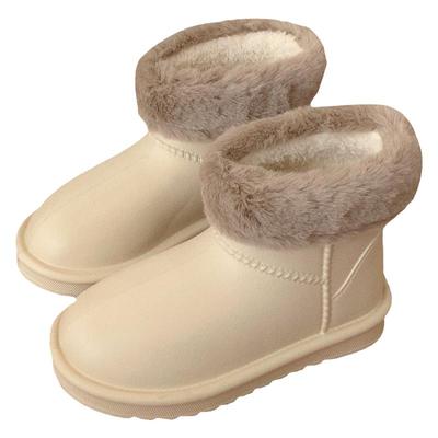 细细条百搭时尚保暖毛绒雪地靴