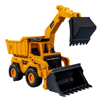 三合一挖掘机大号工程车玩具