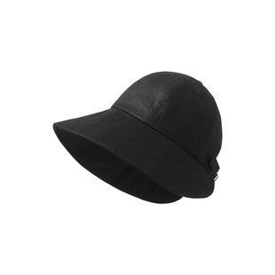 日本经典之作！纯亚麻可扎马尾户外遮阳渔夫帽大帽檐防晒帽女夏季