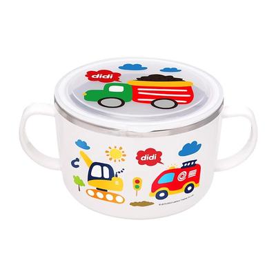 联扣进口儿童316L不锈钢汤碗套装