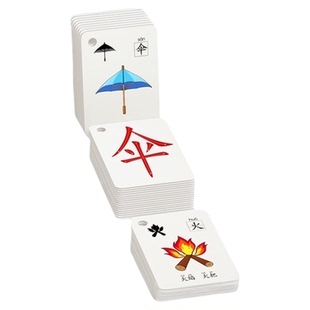 幼儿园识字大王卡片3000字启蒙书宝宝认字表儿童象形看图汉字全套