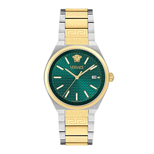 【情人节礼物】VERSACE范思哲25年瑞士精钢表带大表盘手表男高级