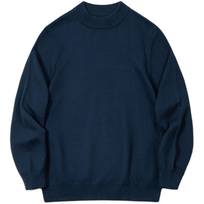 马登工装美式休闲套头高领毛衣