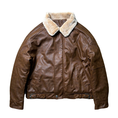 SKYROCKET复古羊羔毛加厚外套