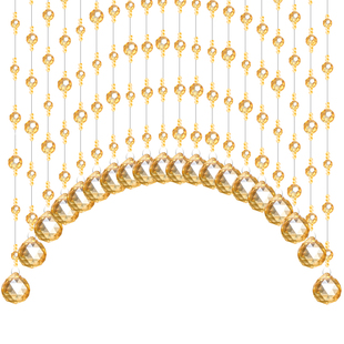 水晶珠帘帘子卫生间网红门帘挂帘隔断玄关餐厅客厅卧室阳台免打孔