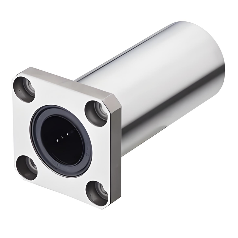 LMK方形底座法兰型直线轴承圆柱导轨光轴导套滑动导套衬套加长UU