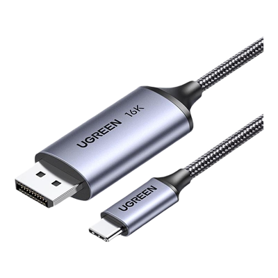 绿联typec转dp线2.1游戏高刷16K转换2K240/360Hz接头displayport雷电4/3笔记本电脑usbc外接显示器接口扩展坞