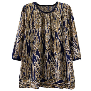 加肥加大码200斤中老年人女装夏装矮胖妈妈装t恤夏季奶奶冰丝上衣