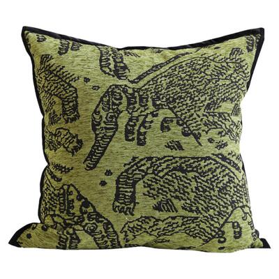 如琪抱枕羽丝绒客厅色织提花靠枕