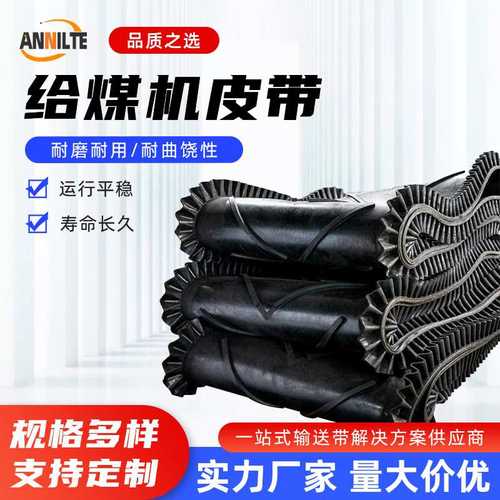 济南安耐厂家黑色橡胶给料机称重配料皮带称环形皮带输送带给煤机