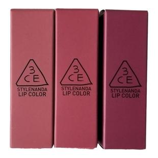韩国3ce唇膏哑光雾面丝绒谣言口红砖红909南瓜脏橘色持久不脱男女