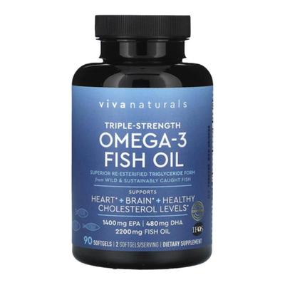 Viva深海鱼油美国进口3倍功效高纯度天然欧米伽omega3