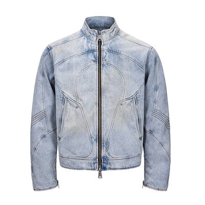 CATSSTAC 冰暴重工牛仔夹克 领口双层 微弯刀袖 小众设计