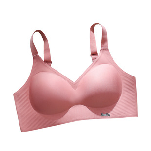 固定双肩带手掌杯内衣女小胸聚拢无痕中厚款文胸无钢圈美背女罩