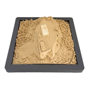 3D FDM打印希腊雅典卫城帕特农神庙俯瞰模型