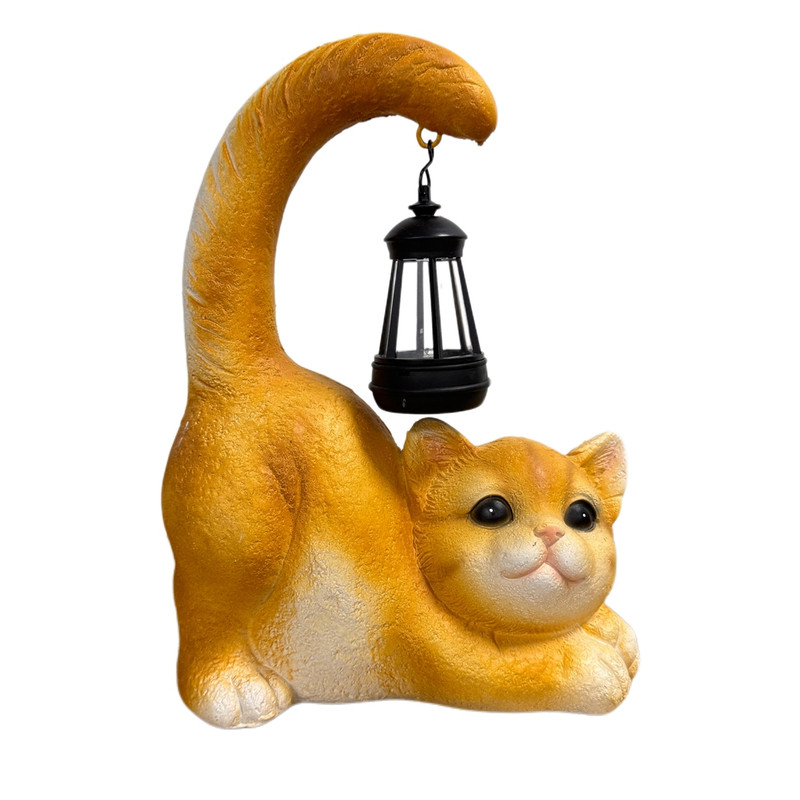 网红仿真猫狗太阳能庭院灯