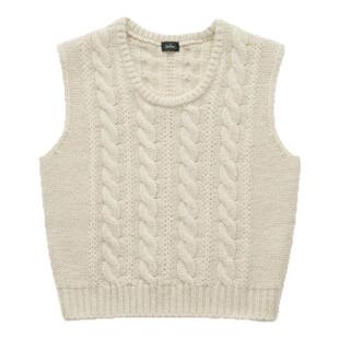 【现货】Nothing Written Narchi毛衣八奶羊毛衫针织马甲麻花背心