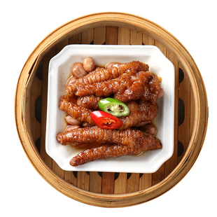 稻香诚制广味茶点豉汁蒸排骨虎皮凤爪广式早茶港式点心早茶鸡爪