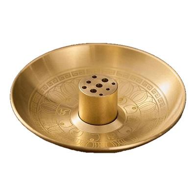 全铜中式禅意九孔家用供奉用品
