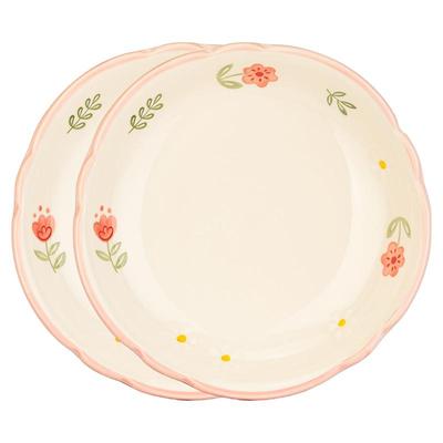 摩登主妇晴天盘子釉下彩深餐盘