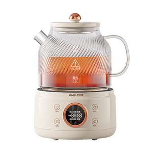 奥克斯全玻璃恒温养生壶家用多功能煮茶壶小型办公室烧水壶纯玻璃