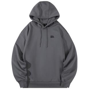 安踏连帽卫衣男秋季2026新款百搭蓝色长袖青少年宽松休闲运动上衣