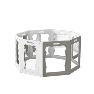 透明宠物围栏多边形全景高透狗笼猫笼兔笼可随意转换造型简易安装