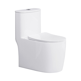 家用抽水马桶坐便器一体式陶瓷超漩虹吸式普通坐厕防臭防溅水座便