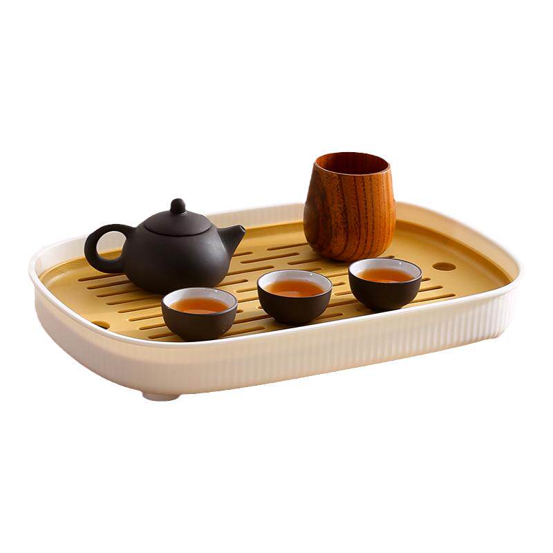 家用简约茶盘茶杯托盘长方形小型