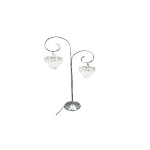 新款婚庆冰条水晶发光路引婚礼堂欧式铁艺吊灯冰晶引路灯舞台装饰