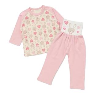 日本本土西松屋宝宝高腰护肚加厚保暖腹卷裤婴儿卷腹睡衣家居童装