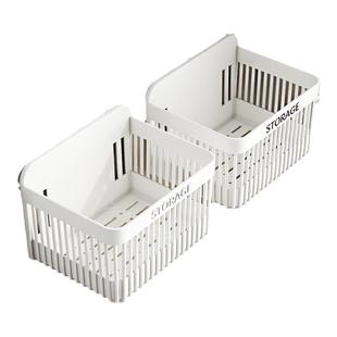 厨房葱姜蒜收纳筐置物架挂篮卫生间墙上塑料收纳盒收纳篮神器壁挂