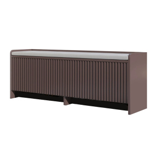 户外铝合金鞋柜别墅庭院花园防水防晒入户一体换鞋凳大容量储物柜