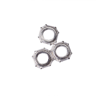 925纯银小猫咪花珠通孔隔珠配饰点缀吊坠配件DIY装饰手链项链