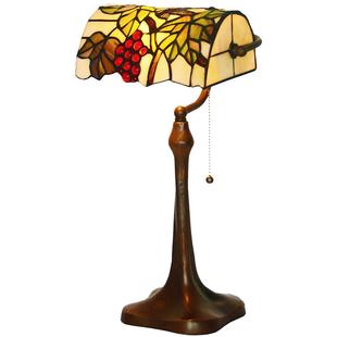 【葡萄】老上海民国复古风低调奢华温馨书房装饰台灯送礼物银行灯