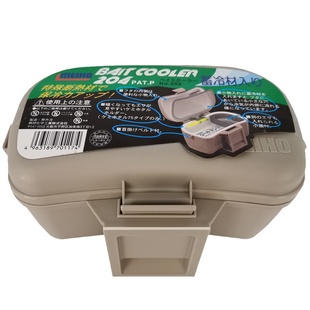 日本明邦203 204保温饵盒饵料南极虾盒红虫海蛆盒带保冷剂循环用