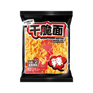 高美奇魔鬼辣干脆面爆辣干吃面香酥解馋零食开袋即食30袋