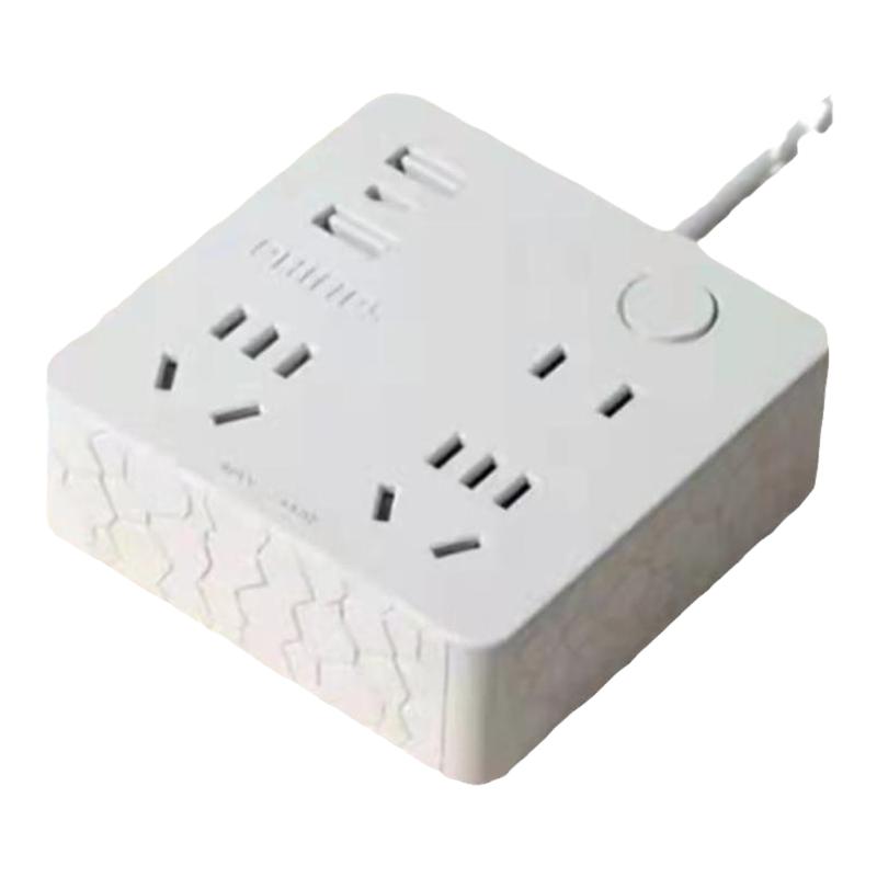 飞利浦(PHILIPS)桌面USB+Type-c接口插座转换器多孔电源插排插