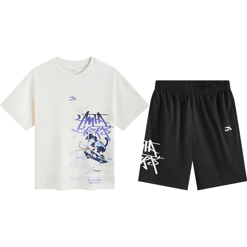 安踏儿童男童针织运动套