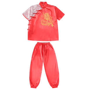 新款武术服刺绣龙学生运动会演出比赛服青年成人长拳儿童表演服