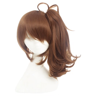 馒头家 cosplay假发 兄弟战争 朝日奈絵麻浅棕色虎口夹高温丝假发