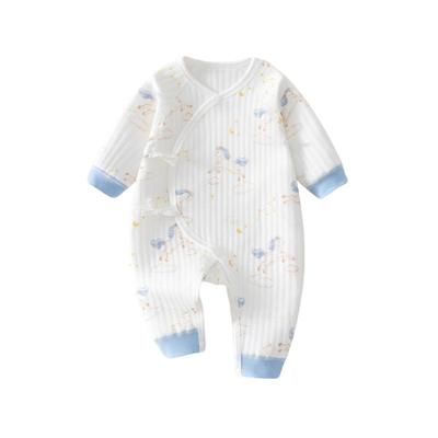 温巢新生婴儿衣服秋冬夹棉连体衣