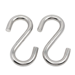 304不锈钢s型挂钩厨房多功能挂钩香肠腊肉勾子壁挂衣帽加粗金属钩