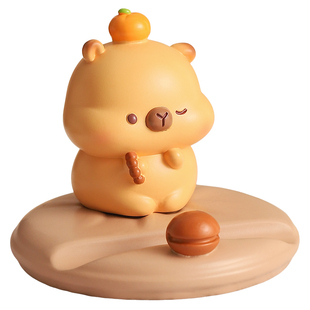 卡皮巴拉手机支架可爱小摆件打工人桌面上班情绪稳定神器生日礼物