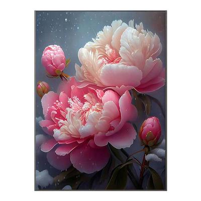牡丹花开钻石画方钻满贴钻十字绣