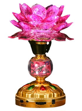 莲花灯佛供灯LED灯源电源电池