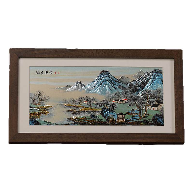 礼师傅《风生水起》铜雕装饰画非遗工艺品玄关办公摆件开业送礼物