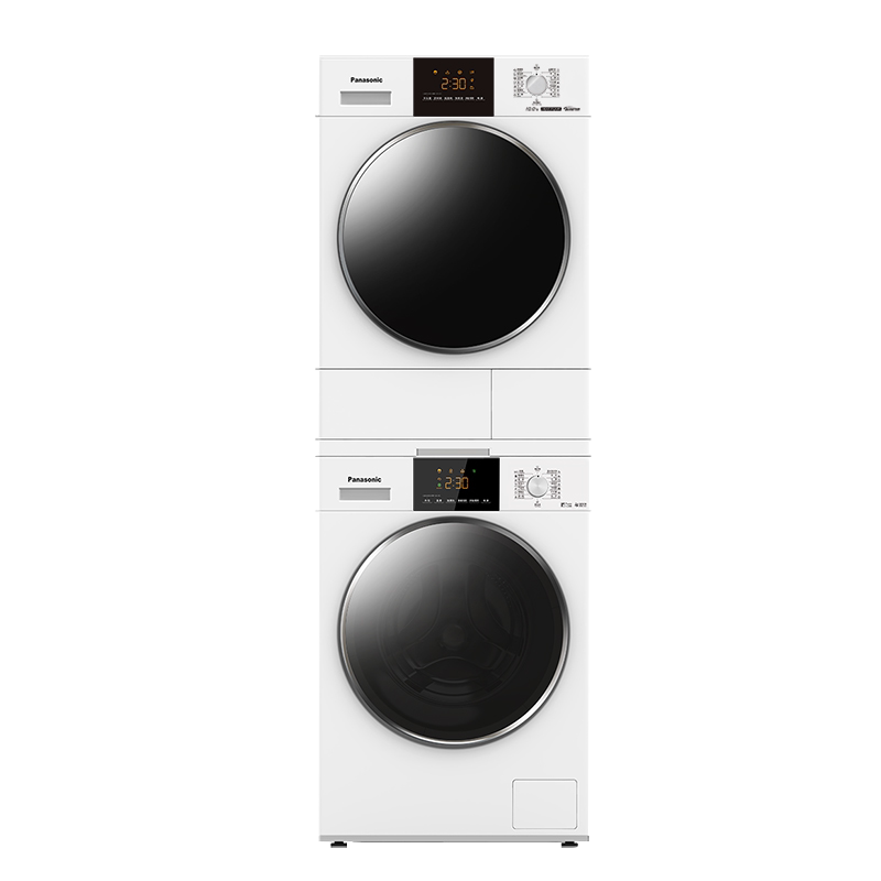 [新品]松下白月光6.0洗烘套装大容量10KG洗衣机全自动变频烘干机