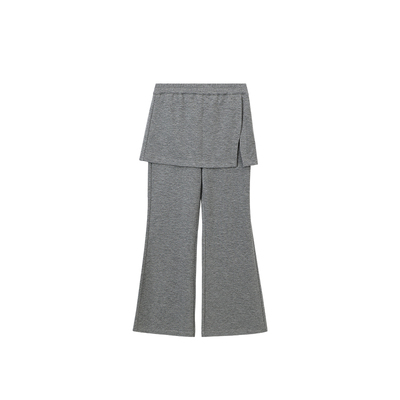 布丁哈鲁春装女童童装洋气裤子2026春季新款儿童显瘦微喇裙裤