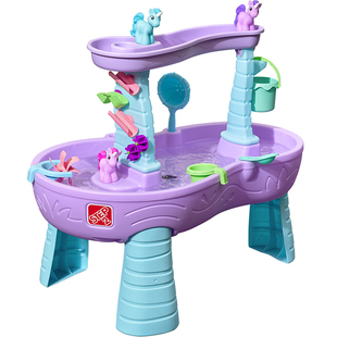 美国Step2儿童玩水桌戏水台宝宝沙滩玩具神器室内户外玩沙工具
